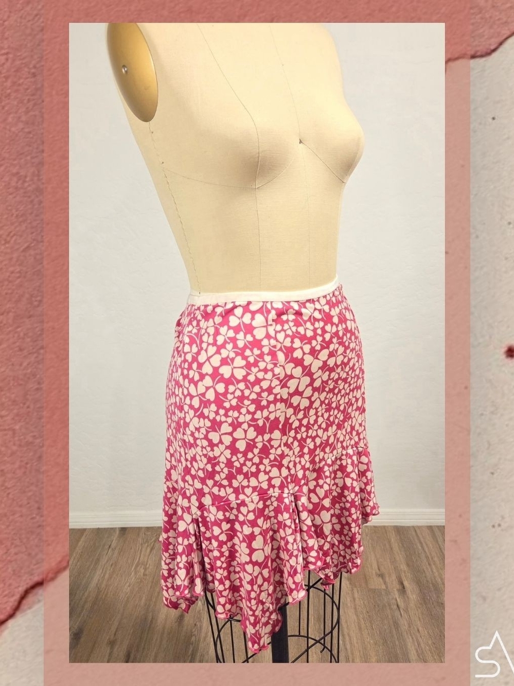 Diane von Furstenberg Y2K 'Oluchi' Clovercore Chic Printed Mini Skirt Size 6